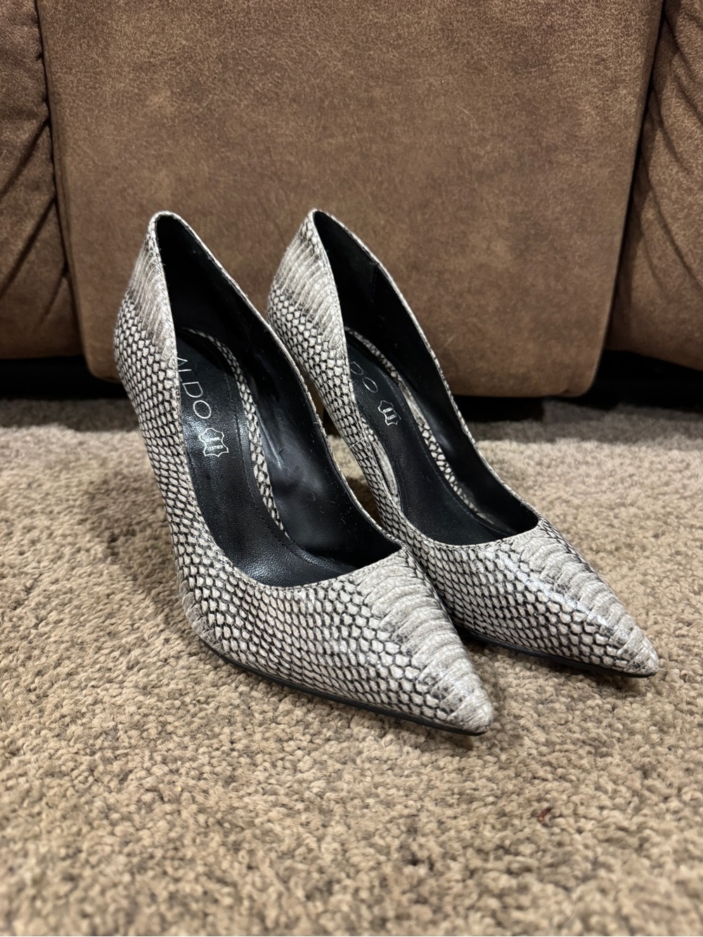 ALDO SNAKE SKIN GENUINE LEATHER 4” STILETTO